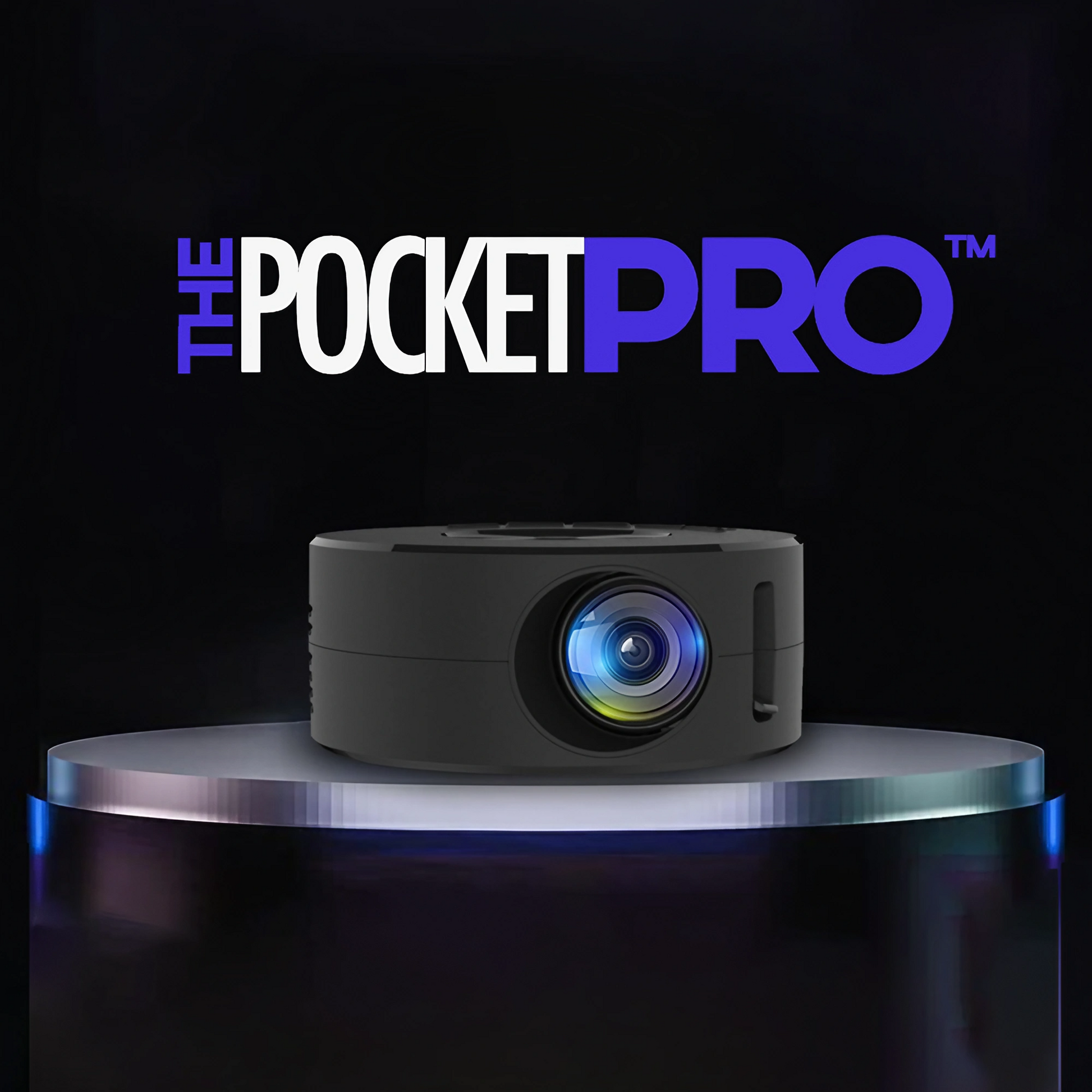 The PocketPro's™ sleek and compact design is perfect for portability and easy storage, making it your go-to entertainment gadget.