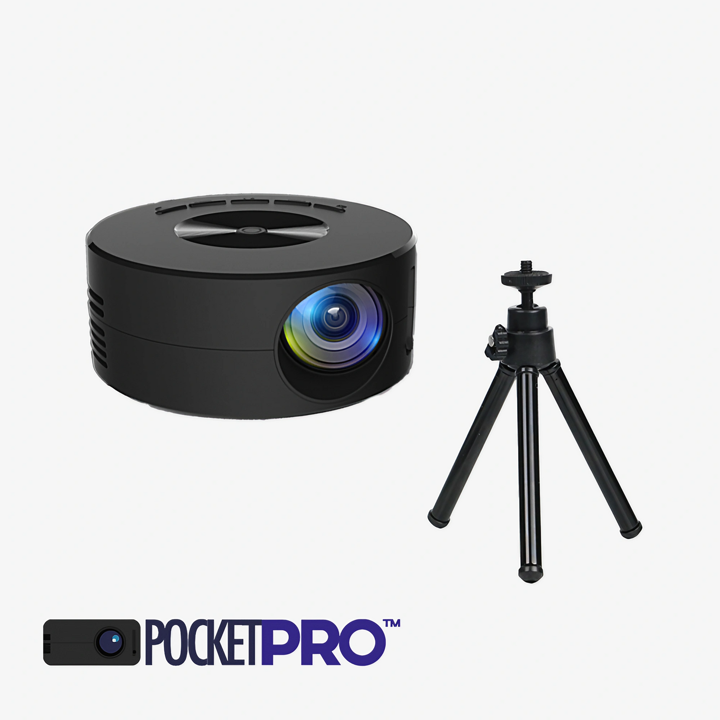 The PocketPro's™ adjustable stand allows you to position the projector at the perfect angle for an optimal viewing experience.